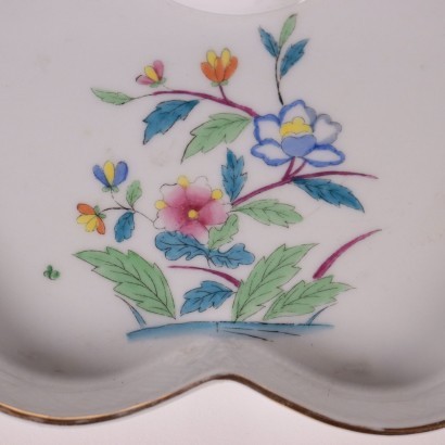 tintero, tintero de porcelana, motivos vegetales, decorado.,tintero Herend Hungría