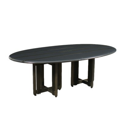 Giorgetti Table Lacquered Wood Italy 1980s