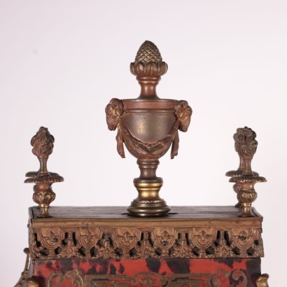 Horloge de Style Boulle, Napoléon III, Bois, Bronze Doré, France, '800