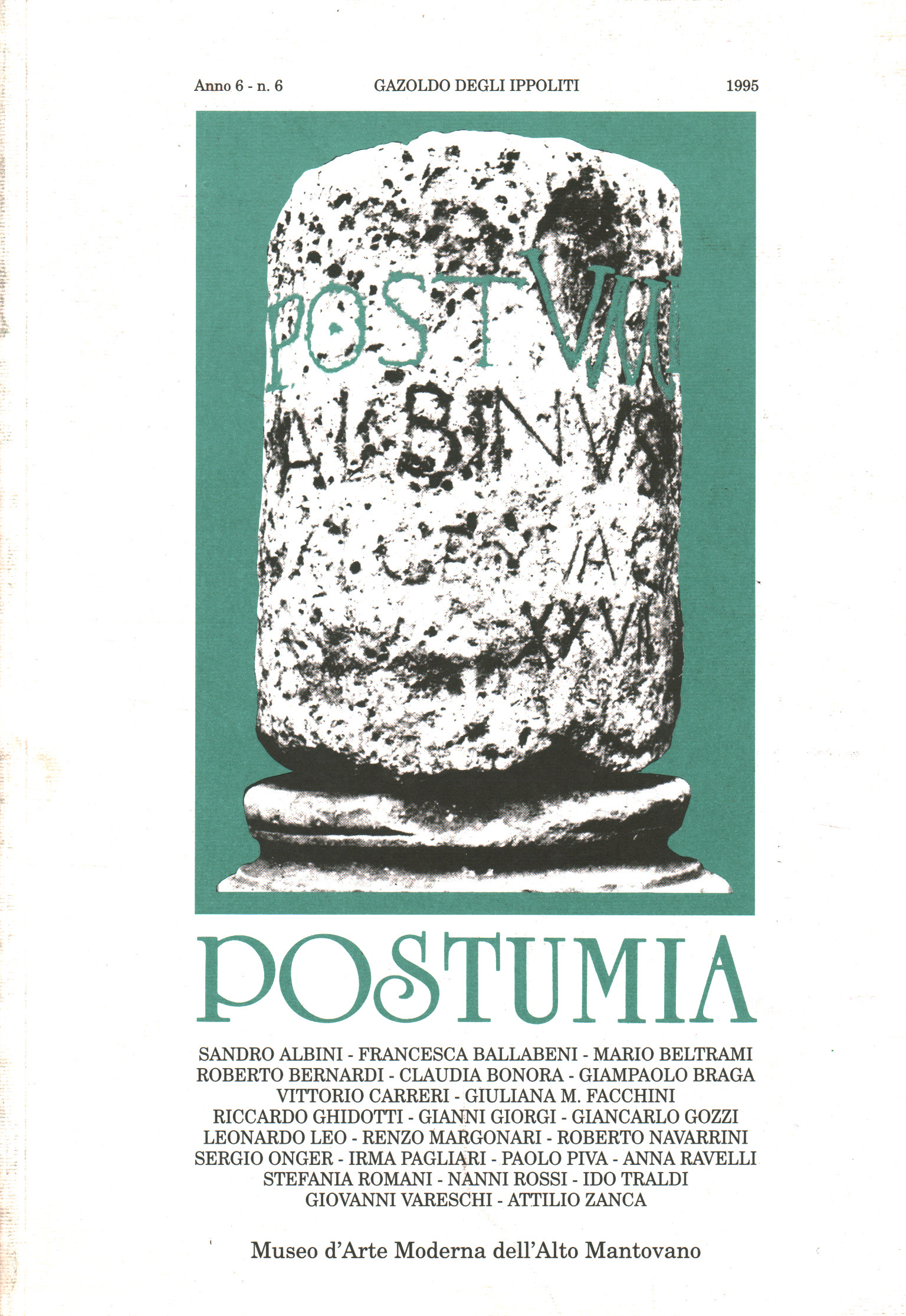 Postoina. Anales del museo de arte moderno de la A, AA.VV.