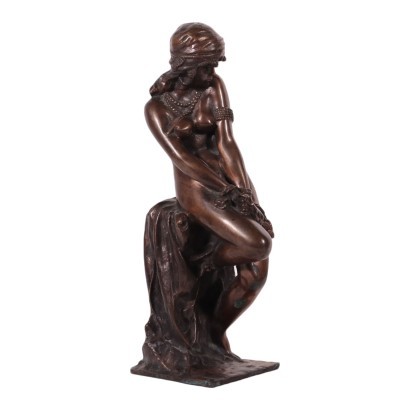 Bronze Slave Sculpture Italy 20th Century