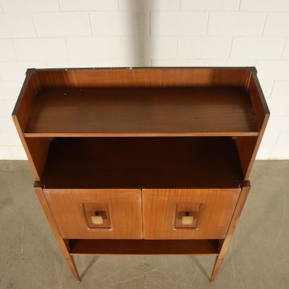 Cupboard Mahogany Veneer Brass Italy 1950s