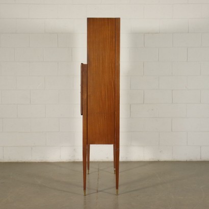 Cupboard Mahogany Veneer Brass Italy 1950s