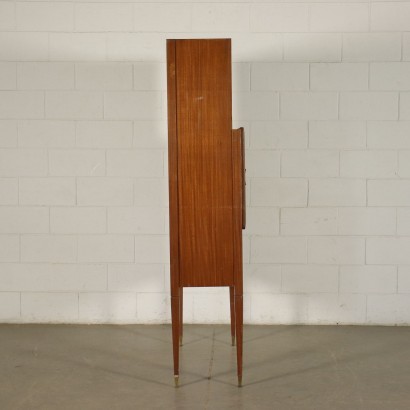 Cupboard Mahogany Veneer Brass Italy 1950s