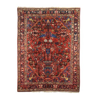 Bakhtiar Carpet Cotton Wool Iran 1930s-1940s