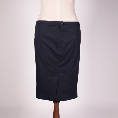 Blue Patrizia Pepe Sheath Skirt Cotton Florence Italy