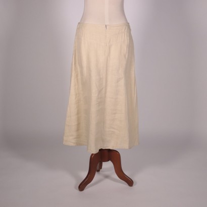 Max Mara Weekedn Flax Skirt Reggio Emilia Italy