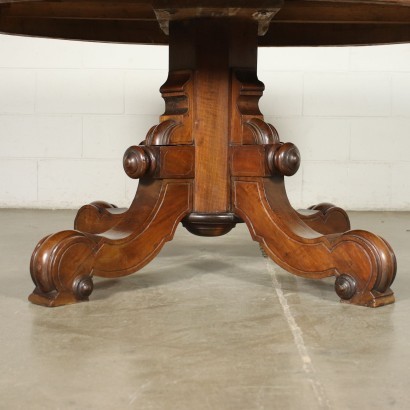 Umbertine Table Walnut North of Italy 19th Century