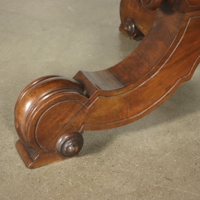 Umbertine Table Walnut North of Italy 19th Century