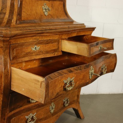 Chest Of Drawers Barocchetto Maple Poplar Bronze Emilia Italy 1700