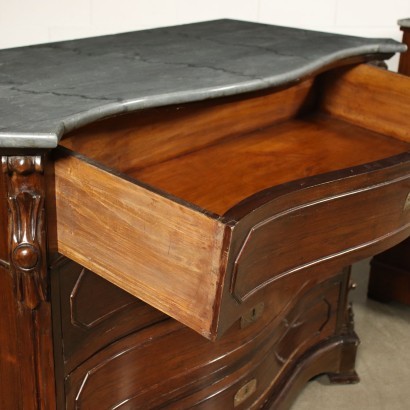 Pair of Neapolitan Umbertine Chest of Drawers Italy 19th Century