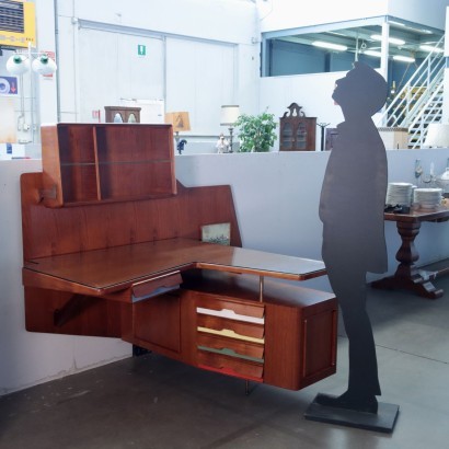 moderne Antiquitäten, moderne Design-Antiquitäten, Schreibtisch, moderner Antiquitäten-Schreibtisch, moderner Antiquitäten-Schreibtisch, italienischer Schreibtisch, Vintage-Schreibtisch, 60er-Schreibtisch, 60er-Design-Schreibtisch