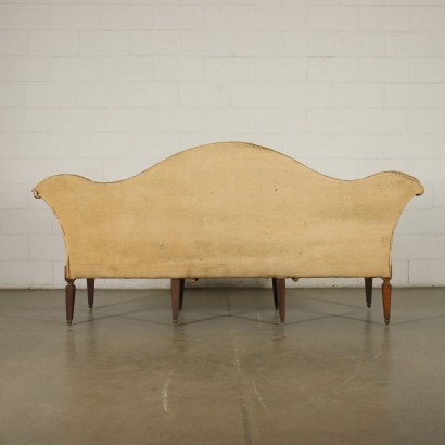 Directoire Sofa Cherry Padded Italy 18th-19th Century