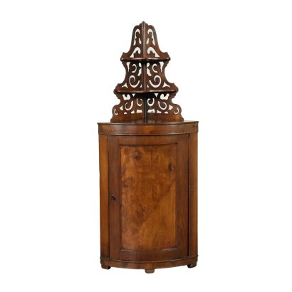 Corner Cabinet With Extension Walnut Italy 19th Century