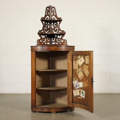 Corner Cabinet With Extension Walnut Italy 19th Century