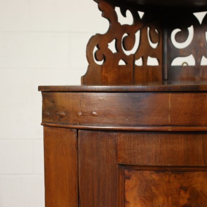 Corner Cabinet With Extension Walnut Italy 19th Century