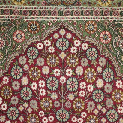 Kashmir Carpet Cotton Wool Silk India 1970s-1980s