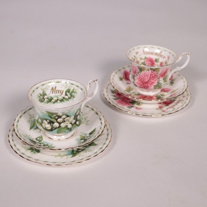 Royal Albert Porcelain Cups England 20th Century