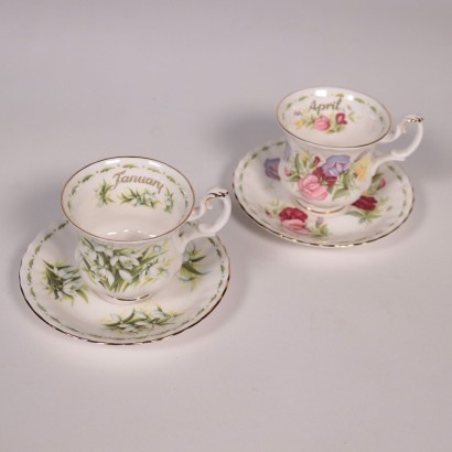 Royal Albert Porcelain Cups England 20th Century