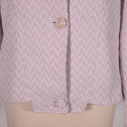 quattromani, blazer, giacca, capospalla, secondhand, moda sostenibile, made in italy,Blazer Beige e Rosa Quattromani