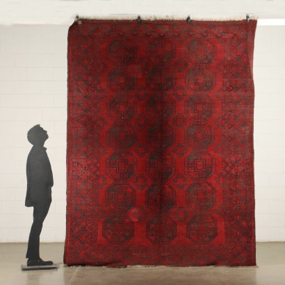 Bukhara Carpet Cotton Wool Afghanistan 1970s-1980s