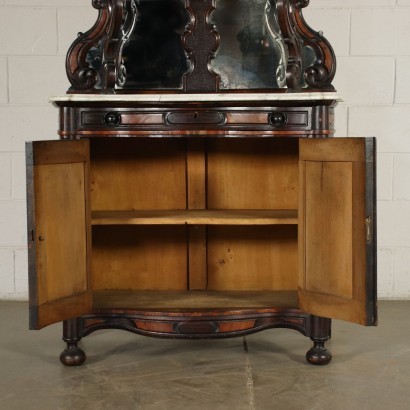 Umbertine Cupboard Walnut Poplar Sessile Oak 19th Century