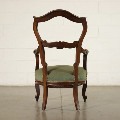 Louis Philippe Armchair Walnut Italy 19th Century