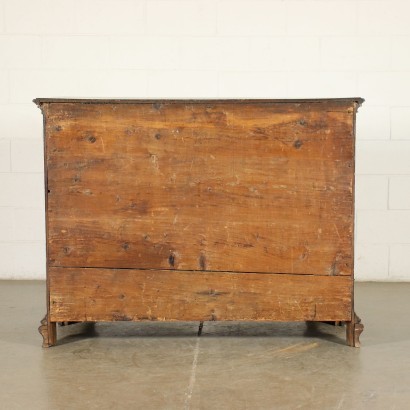 Lombard Barque Chest Of Drawers Walnut Italy 18th Century