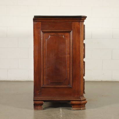 Lombard Barque Chest Of Drawers Walnut Italy 18th Century