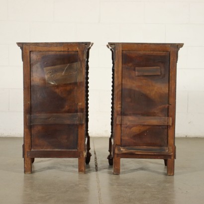 Pair Louis Philippe Of Bedside Tables Walnut Italy 19th Century