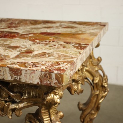 Barocchetto Console Jasper Rome Italy 3rd Quarter 18th Century