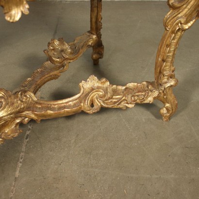 Console Baroque Jaspe Rome Italie 3ème Quart 18ème Siècle