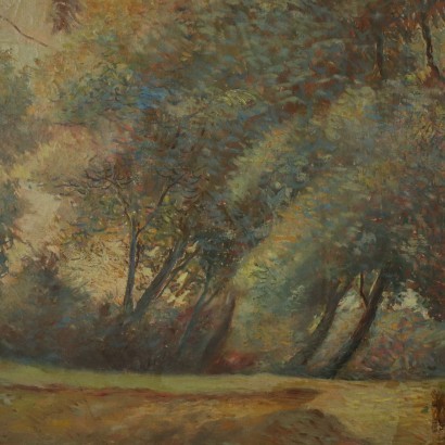 Ugo Ferrero, Paisaje con escena de caballería, Angelo Ferrero, Angelo Ferrero, Angelo Ferrero