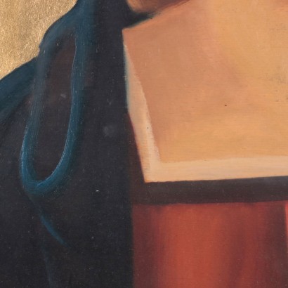 Face of The Virgin Oil on Plywood 1930s