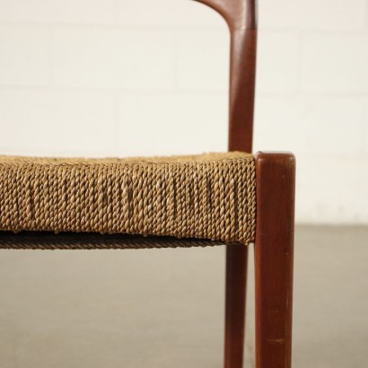 Chair Teak Rope Italy 1960s Italian Production