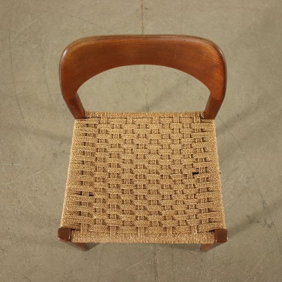 Chair Teak Rope Italy 1960s Italian Production