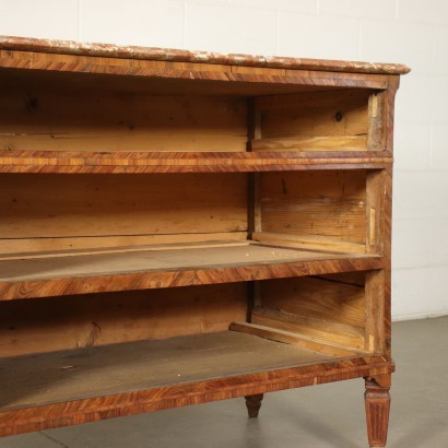 Chest Of Drawers Neoclassical Bois De Violette Marble Italy Late '700