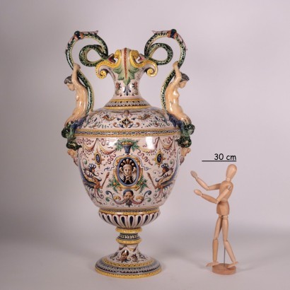 Antik, Vase, antike Vase, antike Vase, antike italienische Vase, antike Vase, neoklassische Vase, Vase aus dem 19.