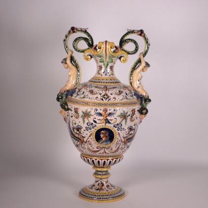 Antik, Vase, antike Vase, antike Vase, antike italienische Vase, antike Vase, neoklassische Vase, Vase aus dem 19.