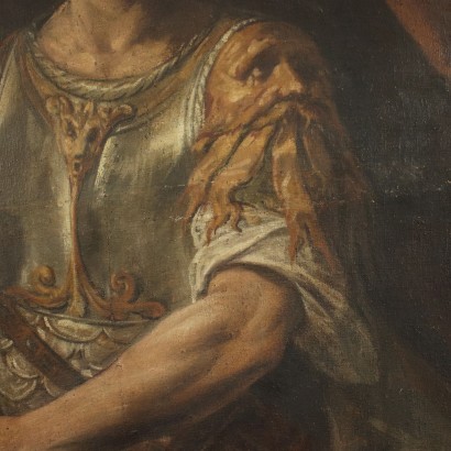 Groupe de 4 Portraits de Rois Détrempe sur toile - Italie XVIII Siècle