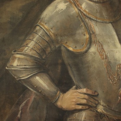 Vier Porträts von König Tempera auf Leinwand - Italien XVIII Jhd