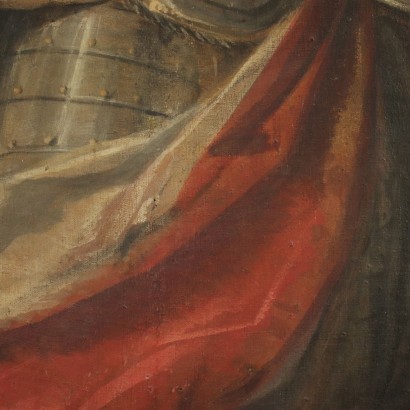 Vier Porträts von König Tempera auf Leinwand - Italien XVIII Jhd