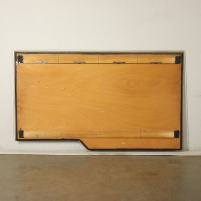 Miroir Bois Verre Miroir Italie Années 1960