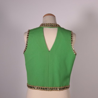 #vintage #gearmentovintage #abitivintage #vintagemilano #modavintage, Chaleco verde vintage