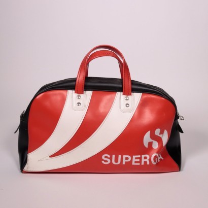 Sac Vintage Superga Éco-Cuir Turin Italie Années 1970 1980