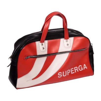 Sac Vintage Superga Éco-Cuir Turin Italie Années 1970 1980