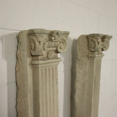 Pair Of Renaissance Pilasters Serena Stone Italy 16th Century