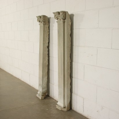 Pair Of Renaissance Pilasters Serena Stone Italy 16th Century