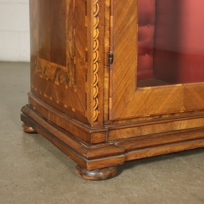 Neo-Classical Showcase Cherry Walnut Boxwood Italy 18th Century