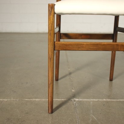 Group Of Eight Giò Ponti Chairs Ash Tree Foam Leatherette 1950s